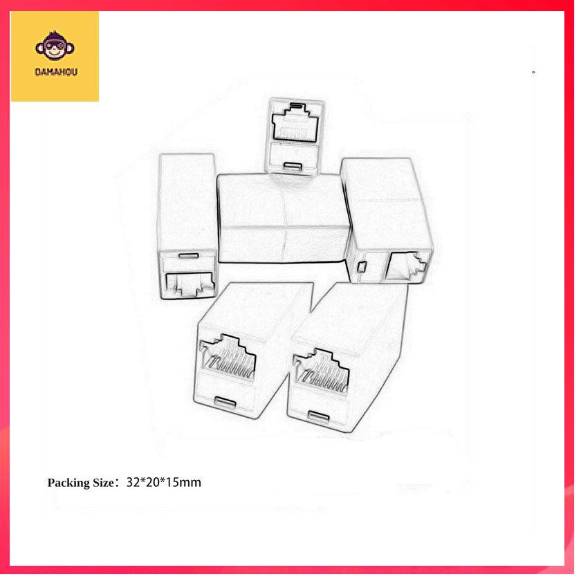 Đầu nối cáp mạng RJ45 Bộ ghép nối cáp Ethernet Lan