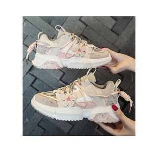 Giày thể thao nữ sneaker hoa anh đào xin xò hót trend GNU18