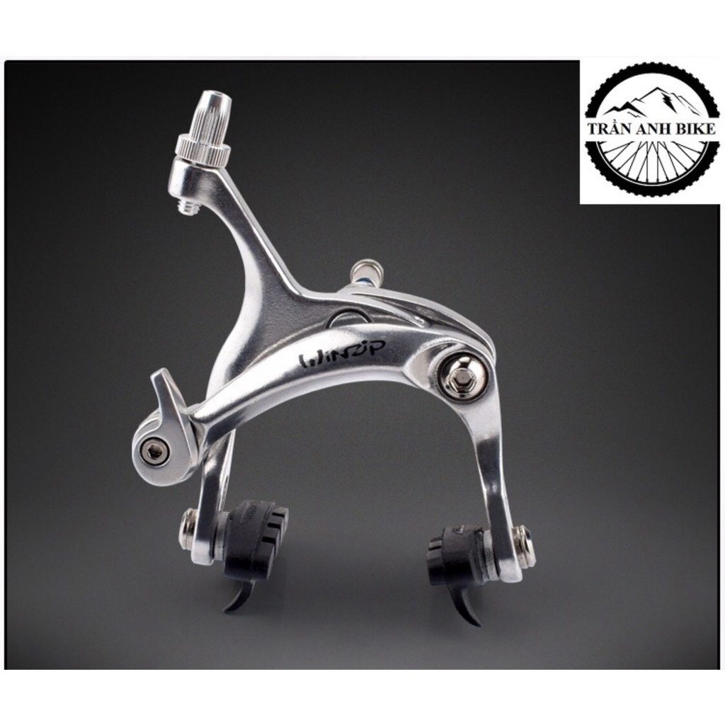 Bộ ngàm thắng road nhôm xe đạp 3 lá Winzip - BN3lwinzip