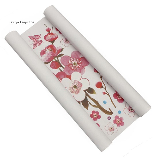 Giấy dán tường trang trí in hình hoa mận DIY