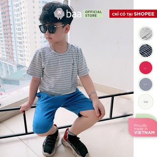 Áo thun cho bé ngắn tay BAA BABY 100% cotton cho trẻ từ 1-7 tuổi - BT-AT02N