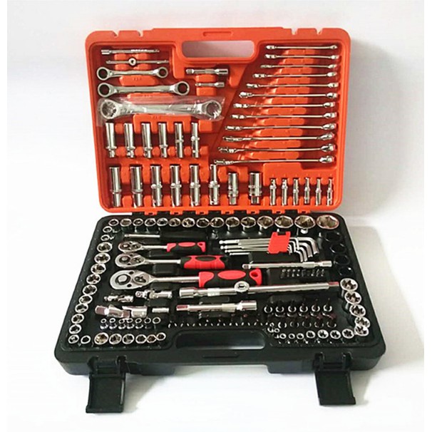 Bộ dụng cụ cờ lê 151 chi tiết hàng CR V crome vanadium
