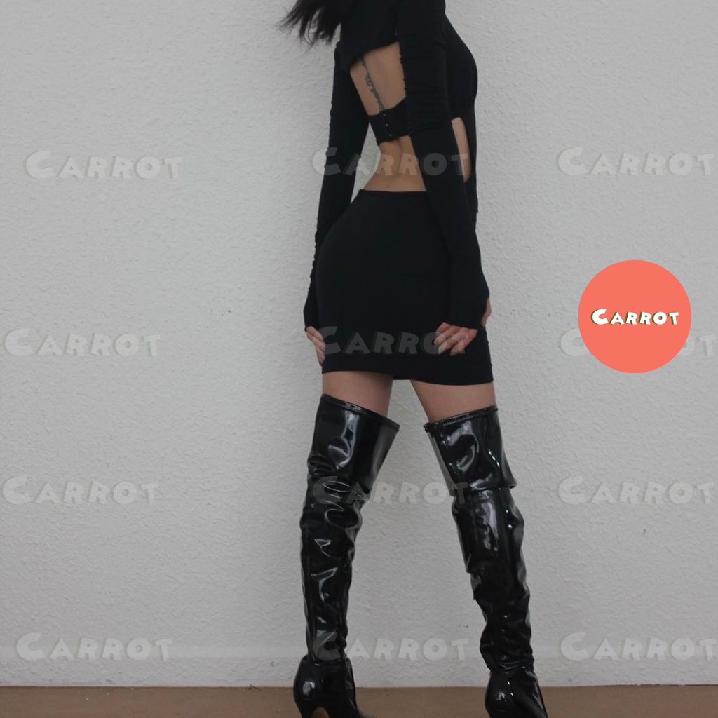 Đầm body thiết kế tặng kèm tay áo sexy chất thun cao cấp co giãn đi tiệc carrotxinhdep (102)