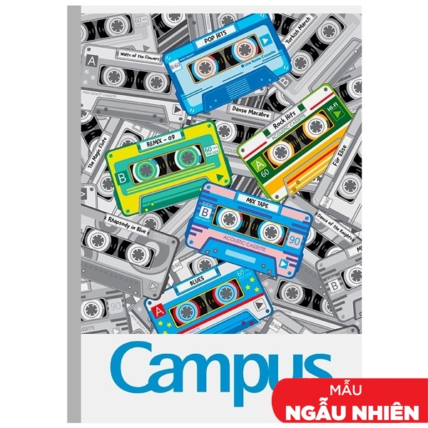 Vở Mix Tape - A4 Kẻ Ngang Có Chấm 200 Trang ĐL 70g/m2 - Campus NB-A4MT200 (Mẫu Màu Giao Ngẫu Nhiên)