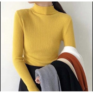 Áo len tăm cổ 3p trơn