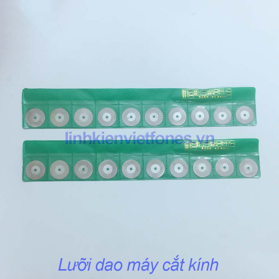 10 Lưỡi dao tròn máy cắt kính loại xanh lá sử dụng cho các loại máy quấn keo , mài