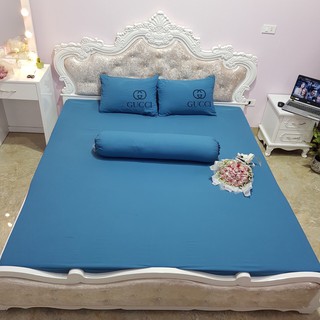 Set Ga Gối Cotton Đũi 4 Món Ga Chun Bọc Đệm Siêu Mềm Mịn, Thấm Hút Mồ Hôi - Đầy Đủ Mọi Kích Thước Giường