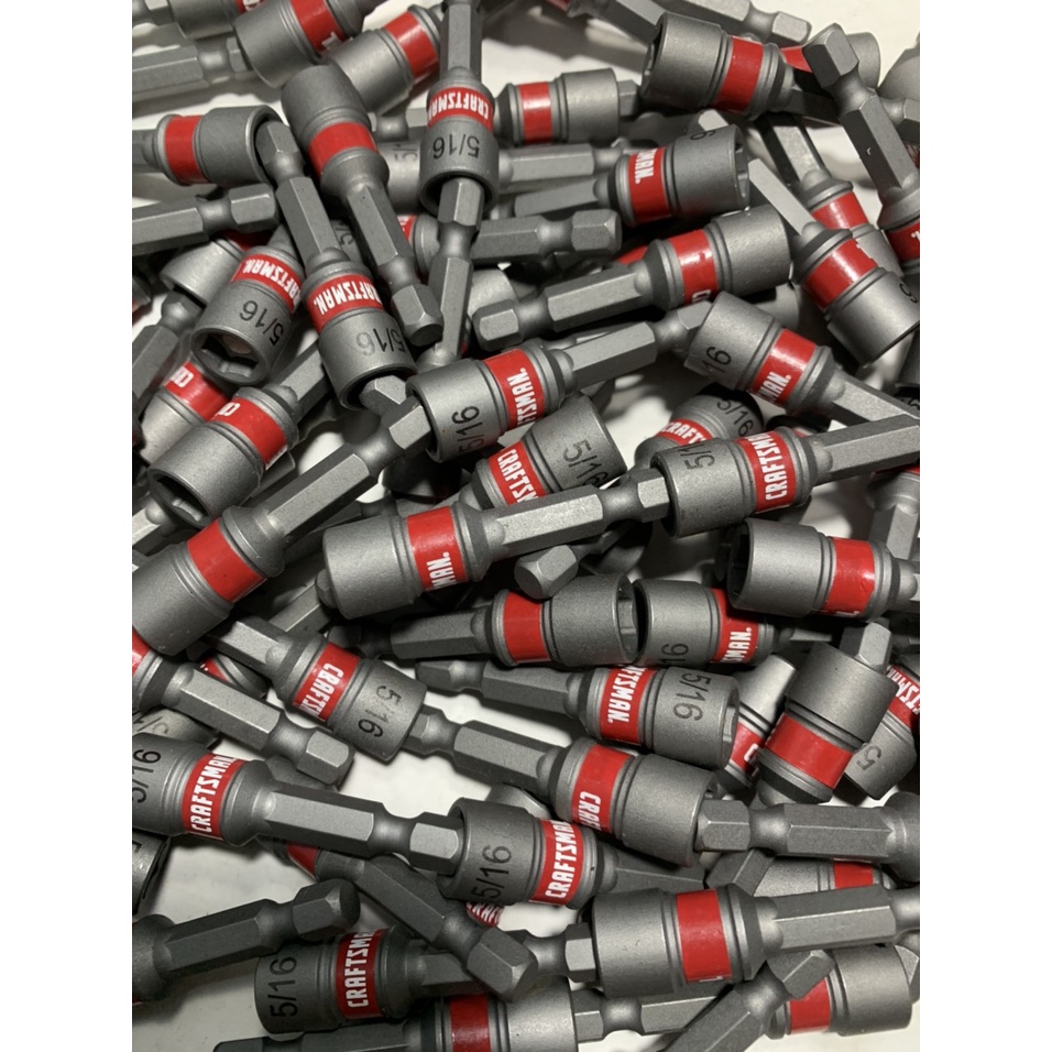 Đầu bắn tôn CRAFTSMAN xám tem đỏ 5/16 ( 8ly ) 50mm chính hãng có nam châm