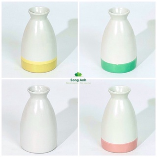 Bình hoa để bàn dáng sake phong cách Nhật