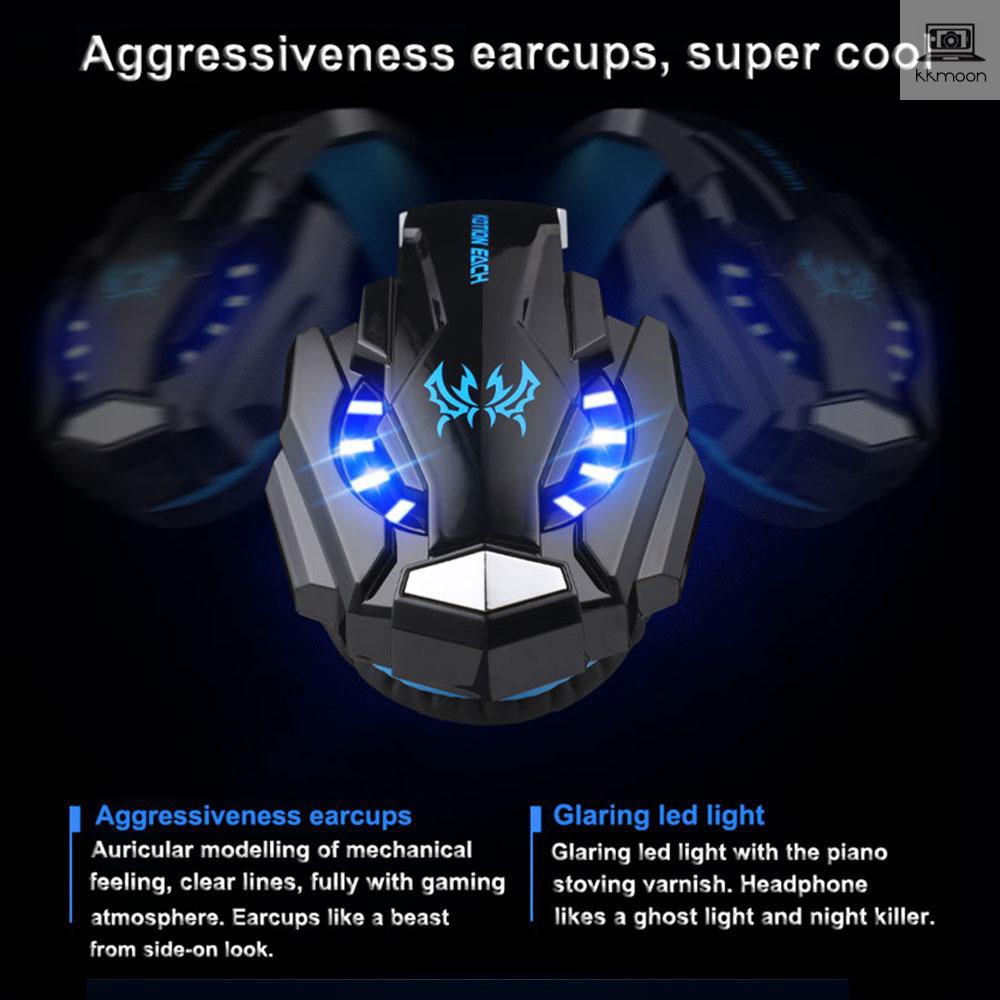 Tai nghe gaming G9000 3.5mm tránh tiếng ồn có đèn Led + mic điều chỉnh âm thanh cho PS4/laptop/điện thoại/máy tính bảng | BigBuy360 - bigbuy360.vn