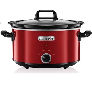 Nồi nấu chậm CROCK POT đỏ 3.5L Nồi hầm chậm