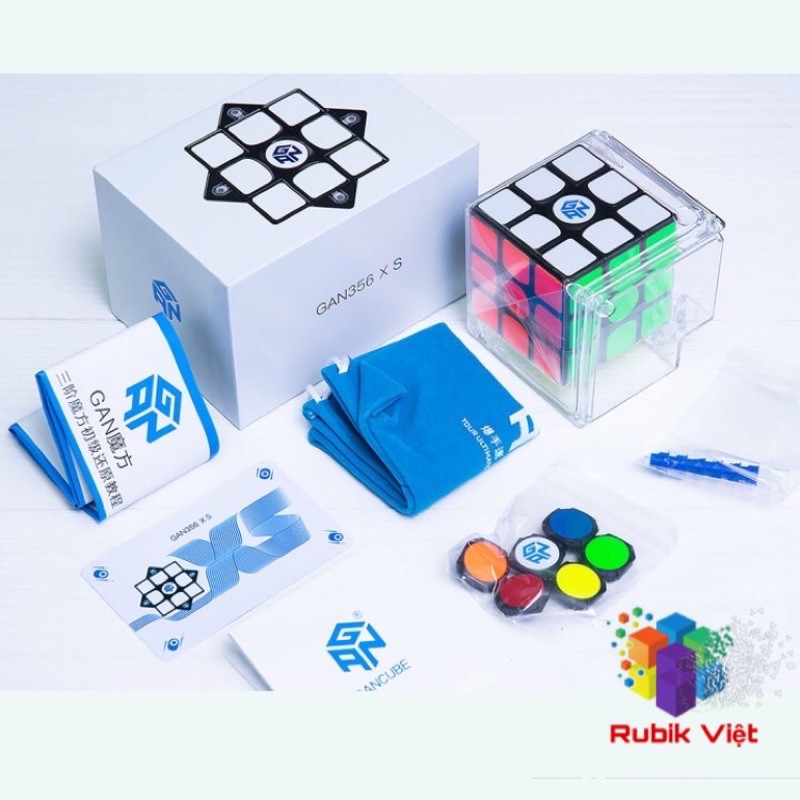 [RUBIK GAN] Siêu phẩm rubik Gan XS cực chất - Rubik 3x3 Gan 356Xs bản stickerless có nam châm 🔥🔥