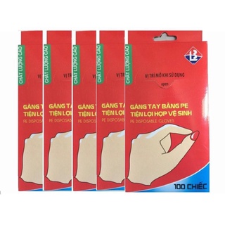 Hộp 100 cai găng tay ni lông
