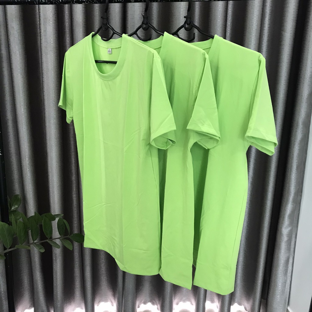 [Áp Mã Giảm 30%] Áo Thun Trơn Cổ Tròn Nam Nữ Unisex Nhiều Màu Vải Dày Không Xù Lông | BigBuy360 - bigbuy360.vn