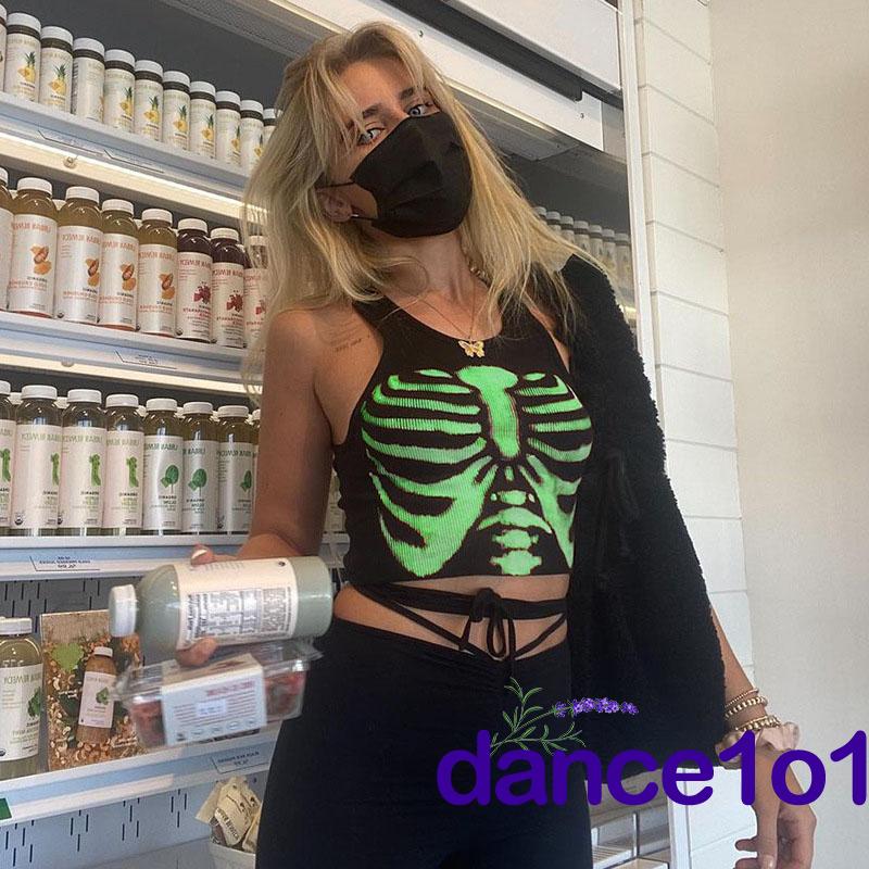 Áo thun nữ không tay in hình phong cách cá tính