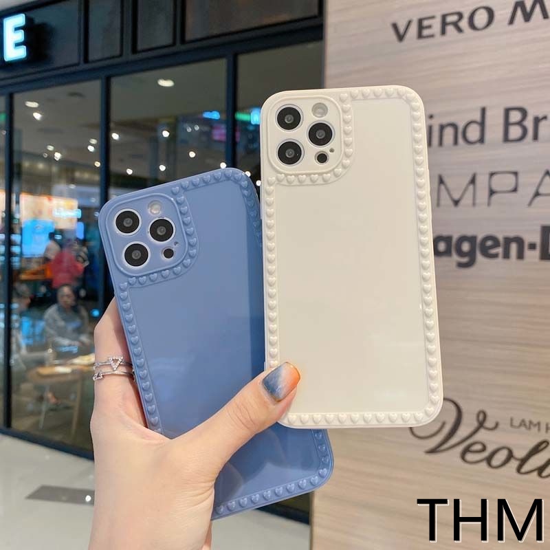 Ốp điện thoại viền vuông hình trái tim cho Iphone 6/6plus/6s/6splus/7/7plus/8/8plus/x/xs/xr/xsmax/11/12/13/pro/max/plus | BigBuy360 - bigbuy360.vn
