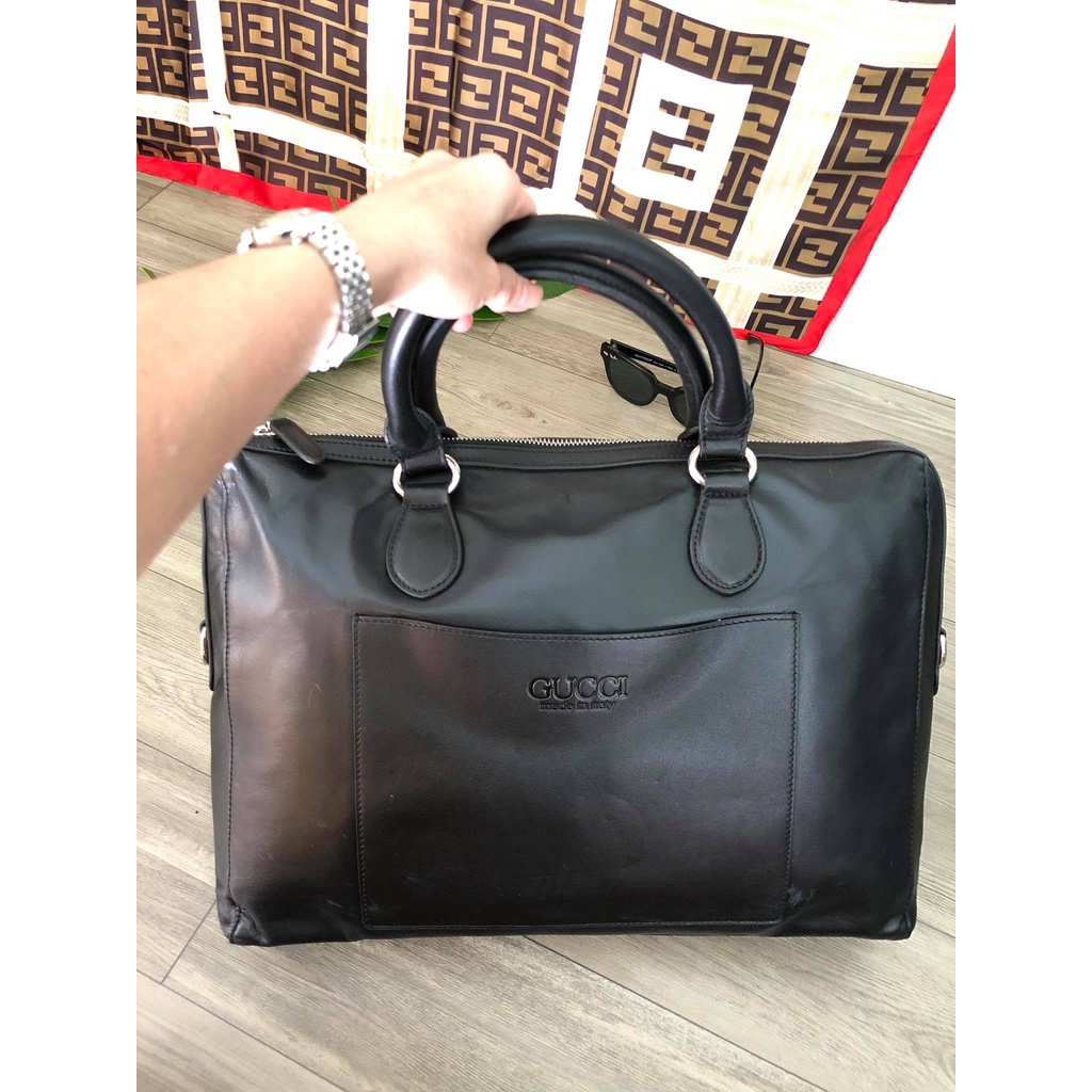 Thanh lý cặp công sở nam hiệu Gu Chì da thật | BigBuy360 - bigbuy360.vn