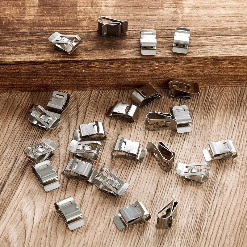 Set 50 Kẹp Inox 304 Hai Dây Chuyên Dụng Cho Dây Cáp PV