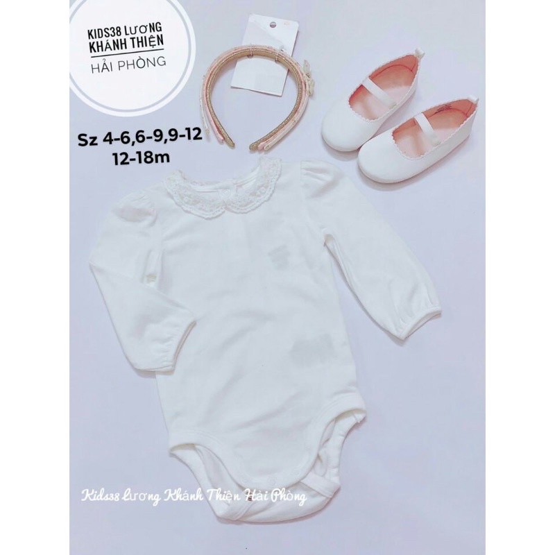 Áo body cổ sen HM auth sz 6/9m