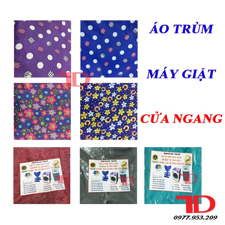 Vỏ Bọc Máy Giặt, Áo Trùm Máy Giặt, Bạt Trùm Cửa Ngang Cửa Trước Vải Tổ Ong Chống Thấm Điện Lạnh Thuận Dung