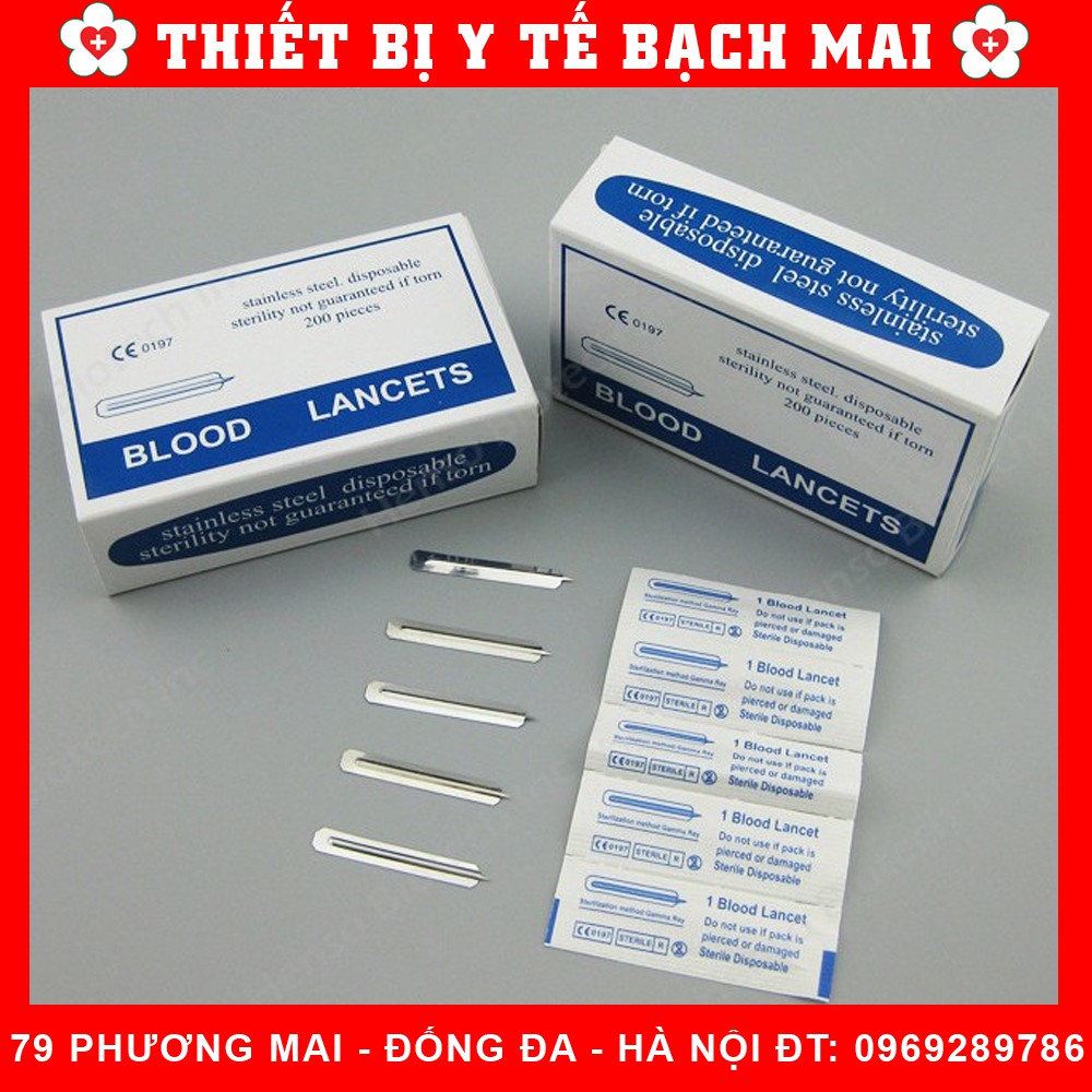 Kim Chích Máu Blood Lancets [Hộp 200 Kim]