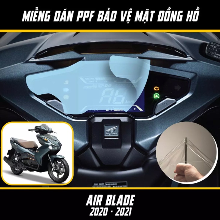 Miếng Dán PPF AB 2020, AB 2021, AB 2022 Bảo Vệ Mặt Đồng Hồ Xe, Bảo Vệ Mặt Đồng Hồ Xe Airblade 2022