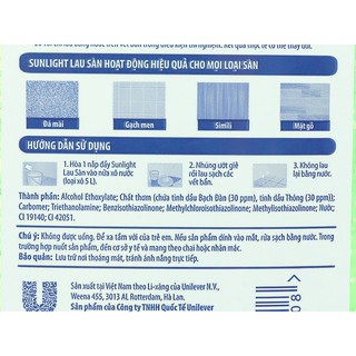 Nước lau sàn Sunlight chai 1kg