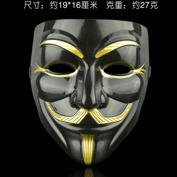 LOẠI DÀY ĐẸP Mặt nạ nam Hacker trắng/đen hoá trang Halloween