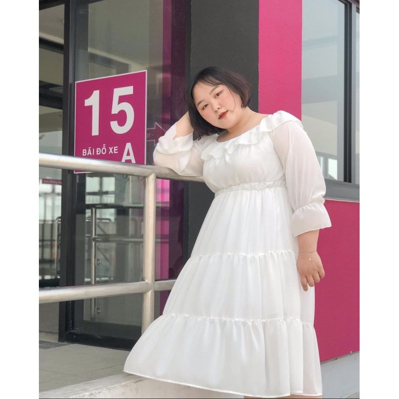 Đầm dự tiệc dạ hội đi chơi myan dress  thiết kế trễ vai tầng caocaobycaochen 2 màu đen trắng có bigsize
