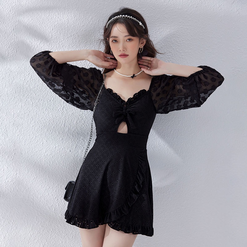 Áo Tắm Nữ Tay Dài Xẻ Tà Mới