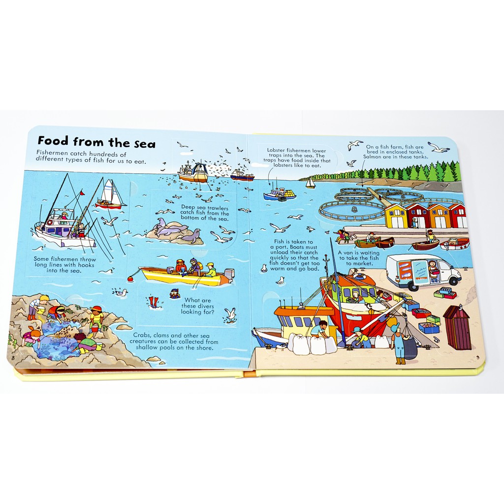 Sách lật mở Look Inside Food Usborne Lift the Flap | BigBuy360 - bigbuy360.vn
