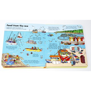 Sách Usborne - Look Inside Food
