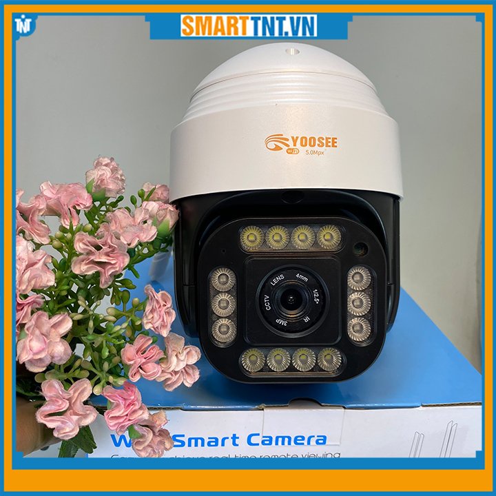 Camera IP Wifi ngoài trời PTZ Yoosee 4 râu 5.0MP siêu nét tặng thẻ nhớ 32G, hàng đẹp Smarttnt.vn