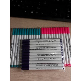Bút vẽ vải bay màu Chako Nhật Bản combo 12 cái/vỉ = 156.000 ( loại tốt) Tím, Hồng, Xanh