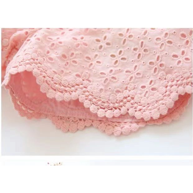 Quần Short Cotton Viền Ren Rỗng Thời Trang Mùa Hè Hàn Quốc 2022 Cho Bé Gái