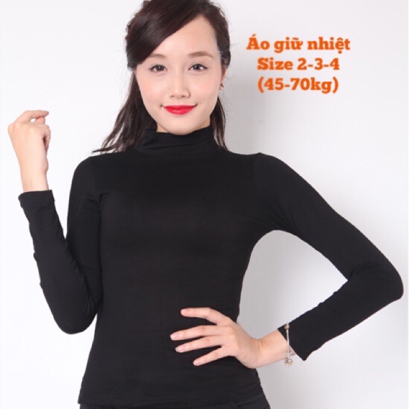 Áo giữ nhiệt cổ 3 phân có Size to đến 70kg