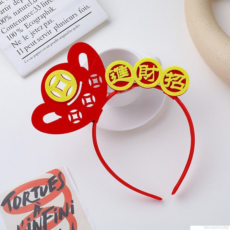 Băng đô cài tóc phong cách Trung Hoa mừng năm mới cho bé gái