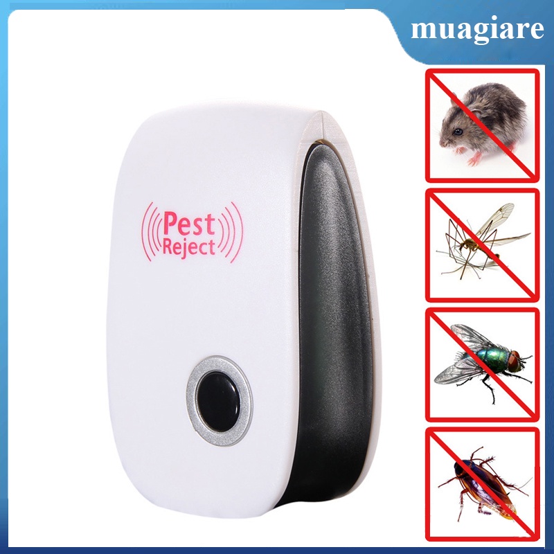 Máy Xua Đuổi Chuột, Muỗi, Gián, Kiến, Côn trùng bằng sóng siêu âm Pest Reject
