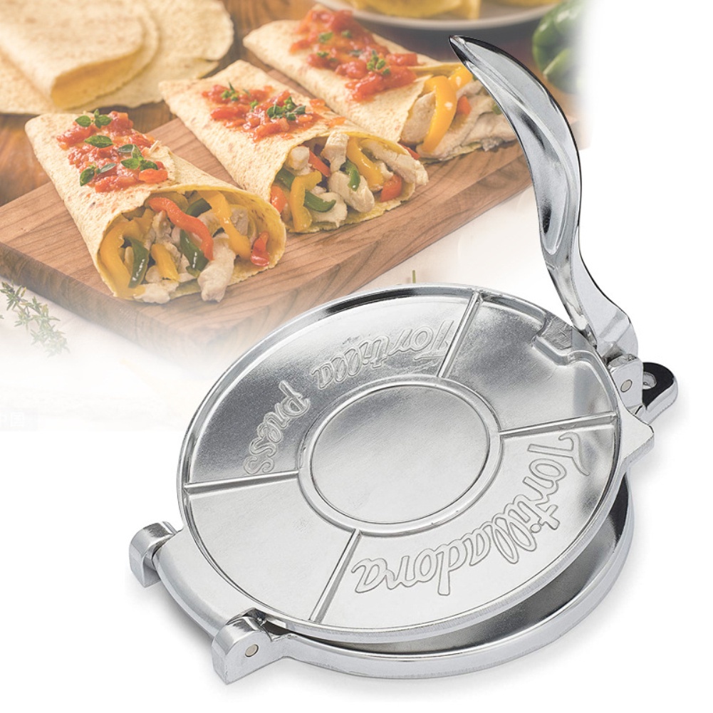 Perfect Tortilla Nhà Sản Xuất Nhôm Có Thể Gập Lại Dough Press Maker Home Nhà Bếp Pie bánh bao da Nhà Hàng Công Cụ waitime