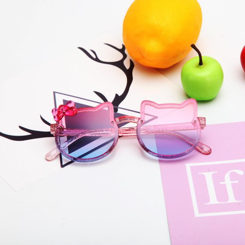 Kính Cho Bé Gái SOLANO Kính Trẻ Em Gọng Hello Kitty Chống Tia UV FGK-001221