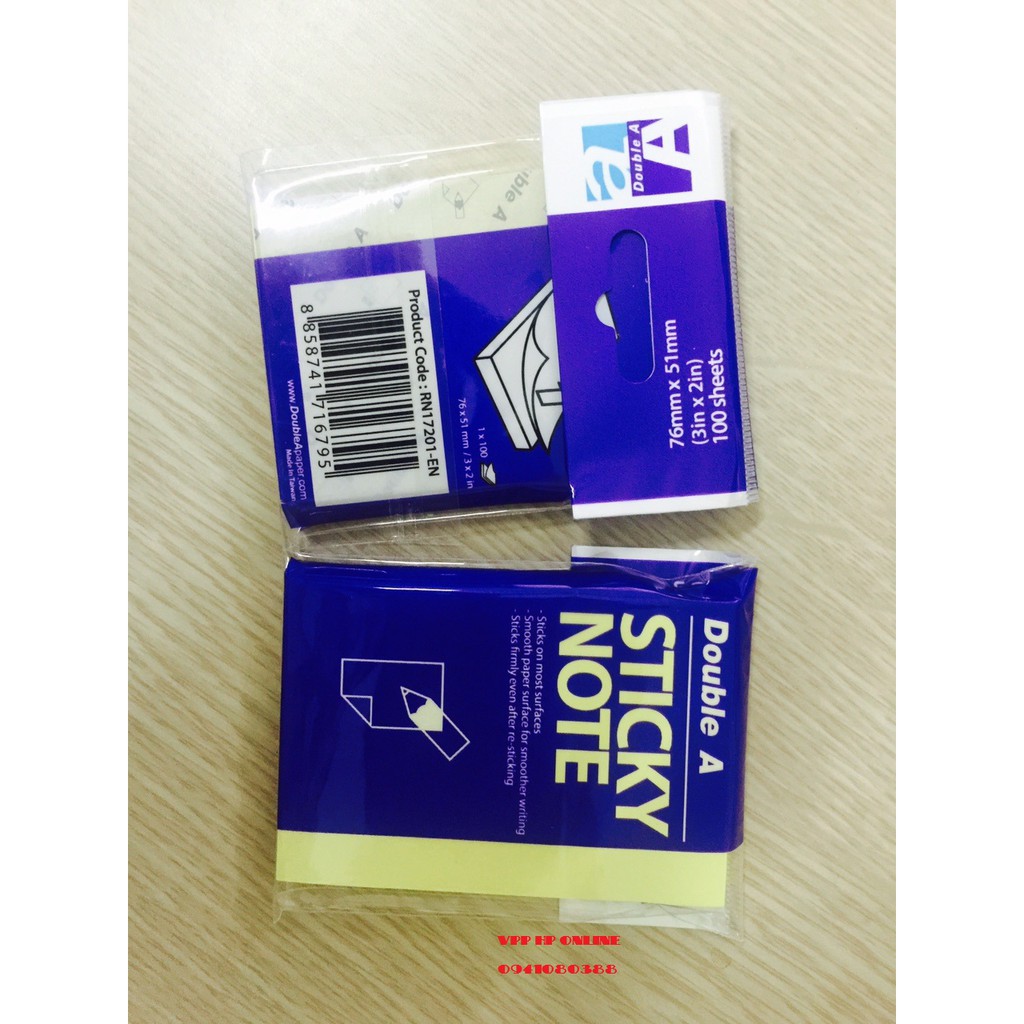 Giấy note 3x2 Double A