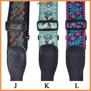 PUNK Retro Adjustable Jacquard Acoustic Electric Guitar Strap