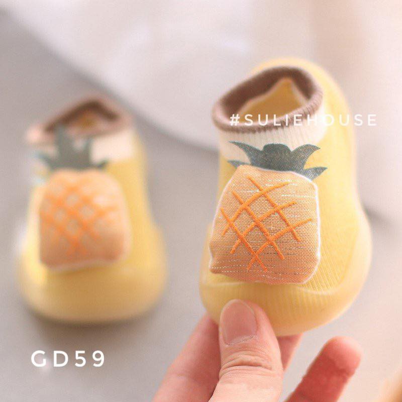 Giày bún hoa quả 5D cho bé - GD59