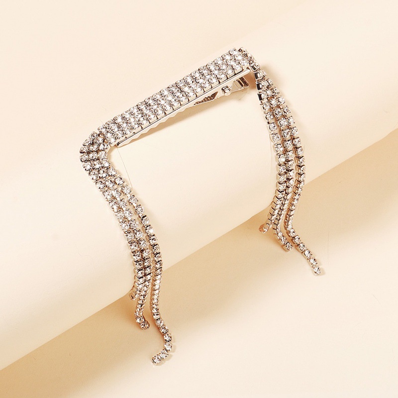 Kẹp tóc dài lấp lánh phối như bông tai nữ tính YU42