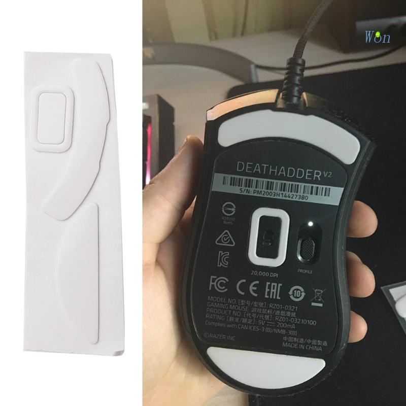 1 Bộ Miếng Dán Chân Chuột Máy Tính Viền Cong Thay Thế Cho Razer Deathadder V2