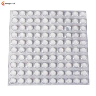 🔥Cw🌹Set 100 Miếng Cao Su Trong Suốt Dán Chân 8 x 2.5Mm Mới