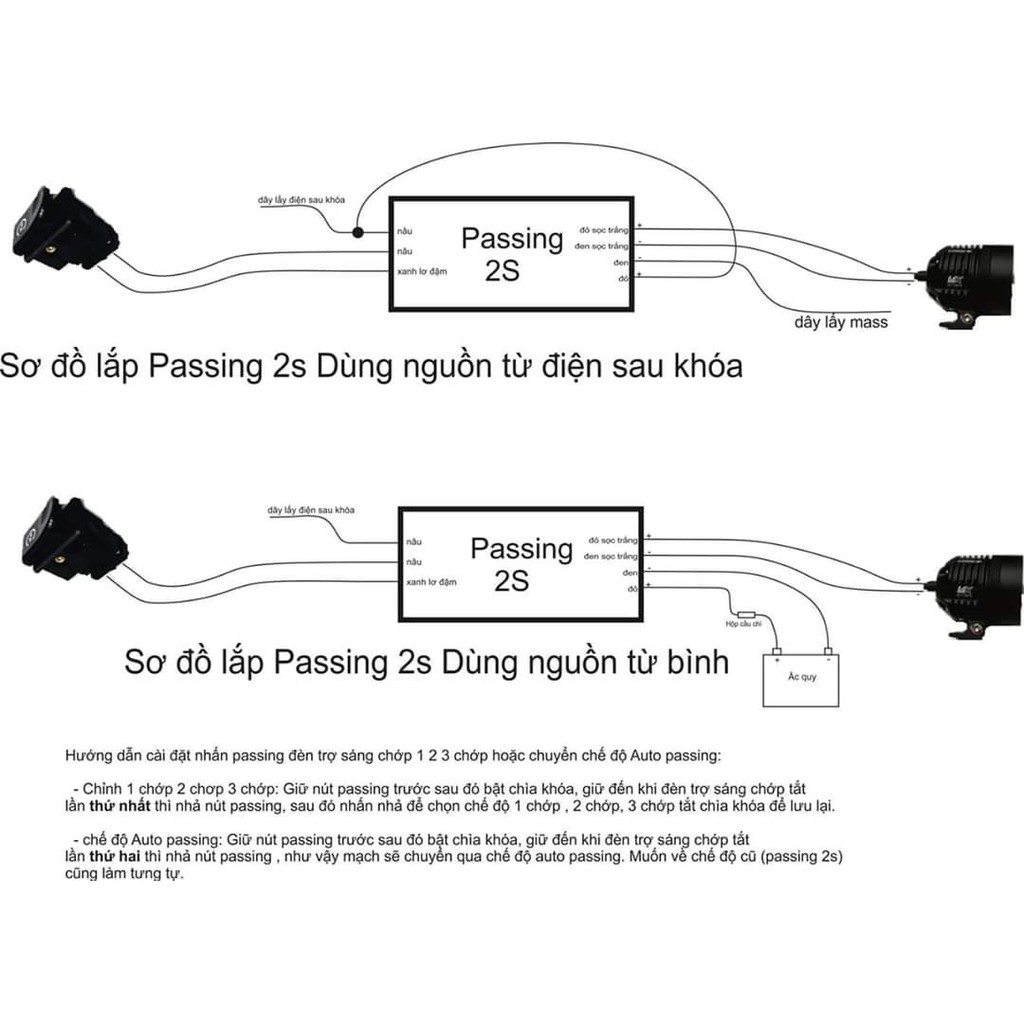 Mạch Passing 2S 4 Chế Độ (Passing 2s & Auto Passing)