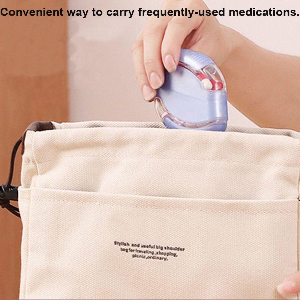 Hộp Đựng Thuốc Mini Hình Tam Giác Mang Đi Du Lịch Tiện Lợi