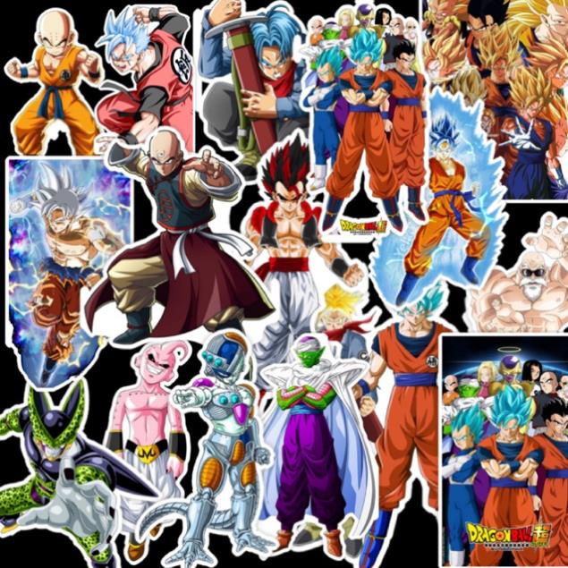 STICK28 - BỘ 50 STICKERS MANGA DRAGON BALL