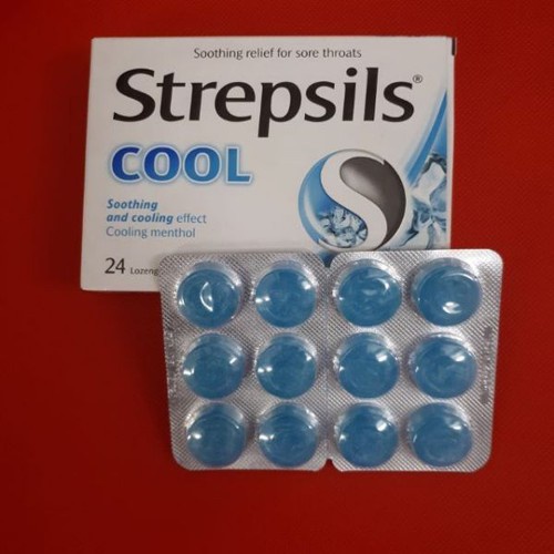 Kẹo ngậm viêm họng Strepsil